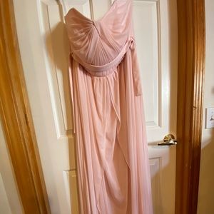 David’s Bridal Dress, blush, rose, petal
